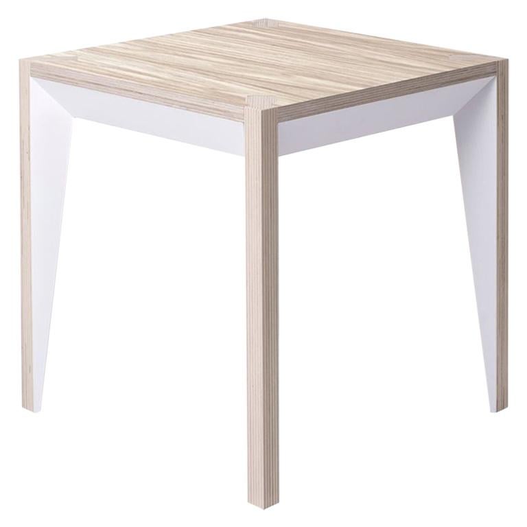 Oak White MiMi Side Table by Miduny, Made in Italy