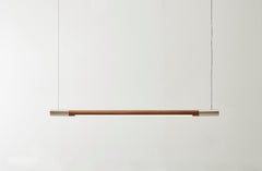 Oak Wide Bennington Pendant by Hollis & Morris