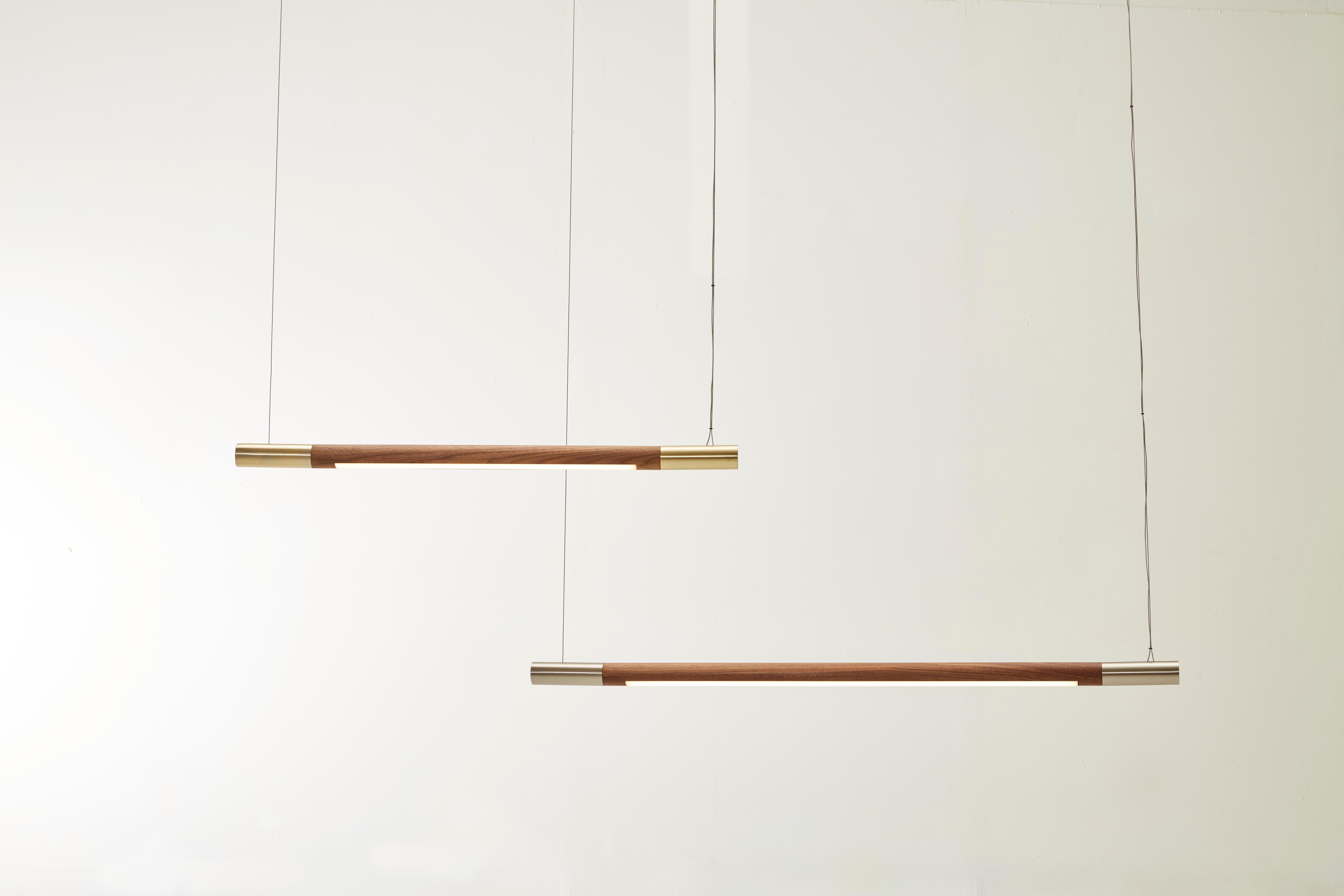 Oak Wide Bennington Pendant by Hollis & Morris In New Condition For Sale In Geneve, CH