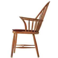 Used 1930s Danish Oak Windsor Chair by Frits Henningsen