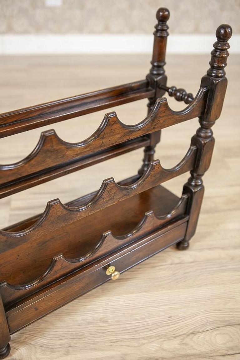 antique wooden wine rack