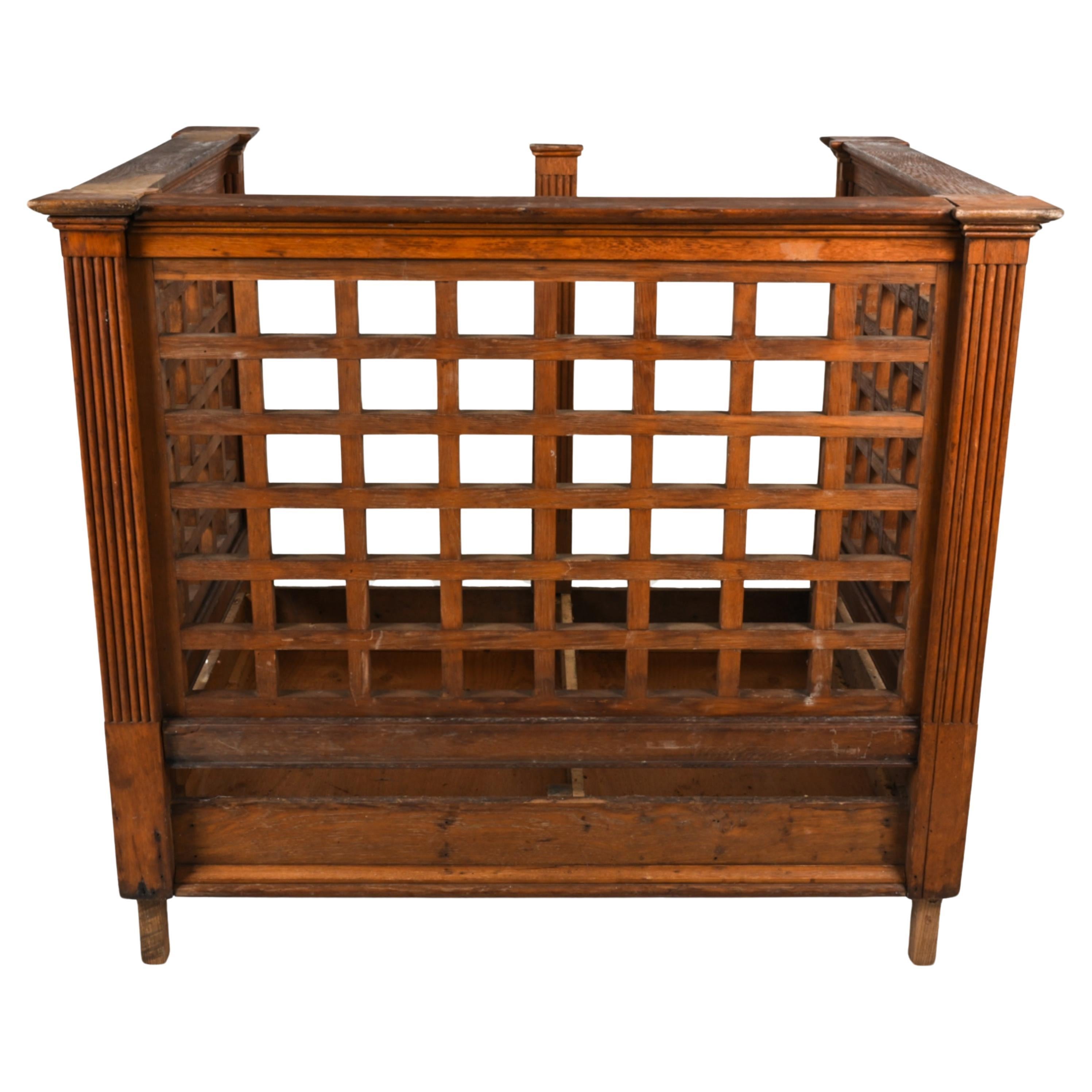 Oak Witness Box from a New England Courthouse, c. 1900 For Sale