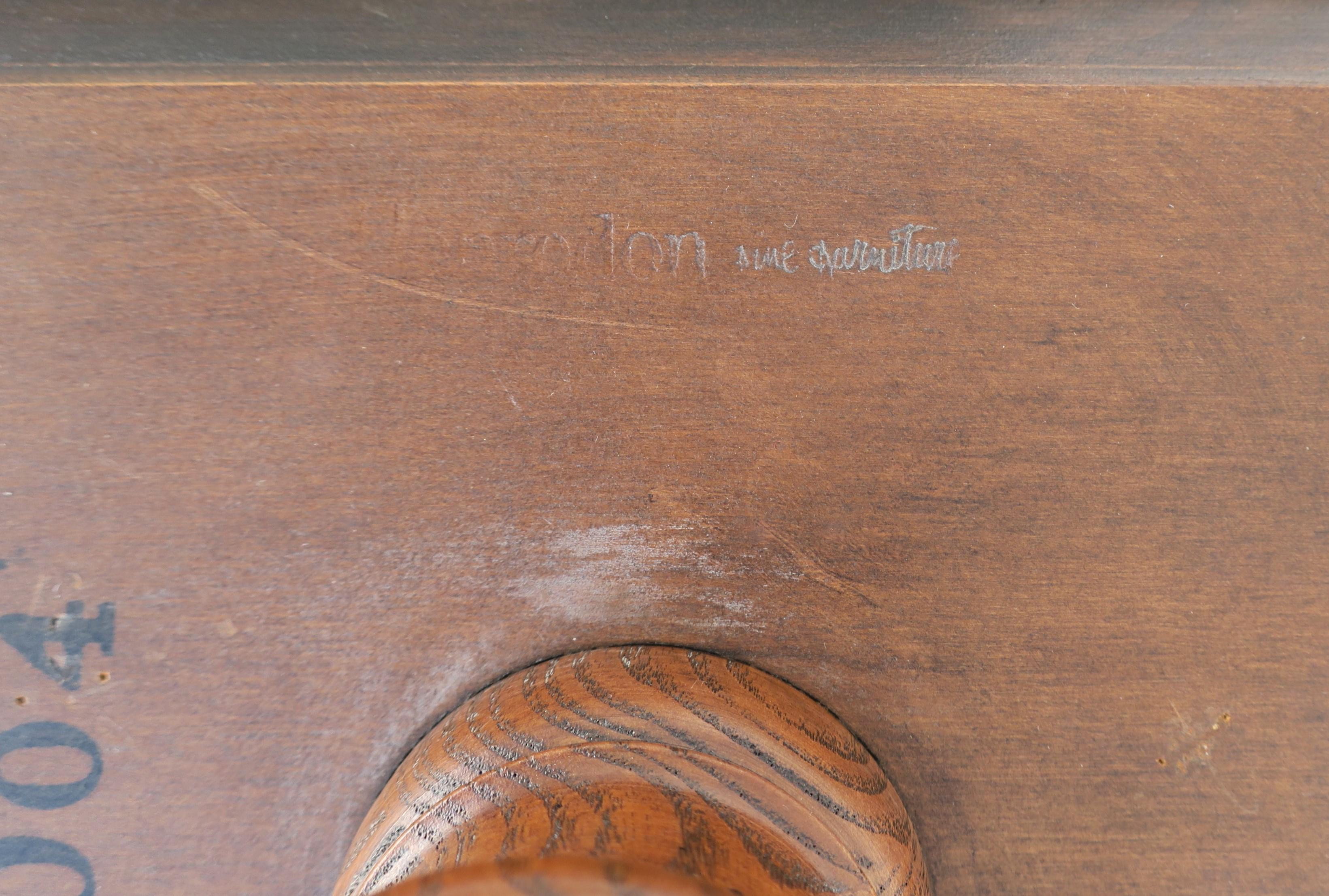 Oak Wood Barley Twist Side Table 4