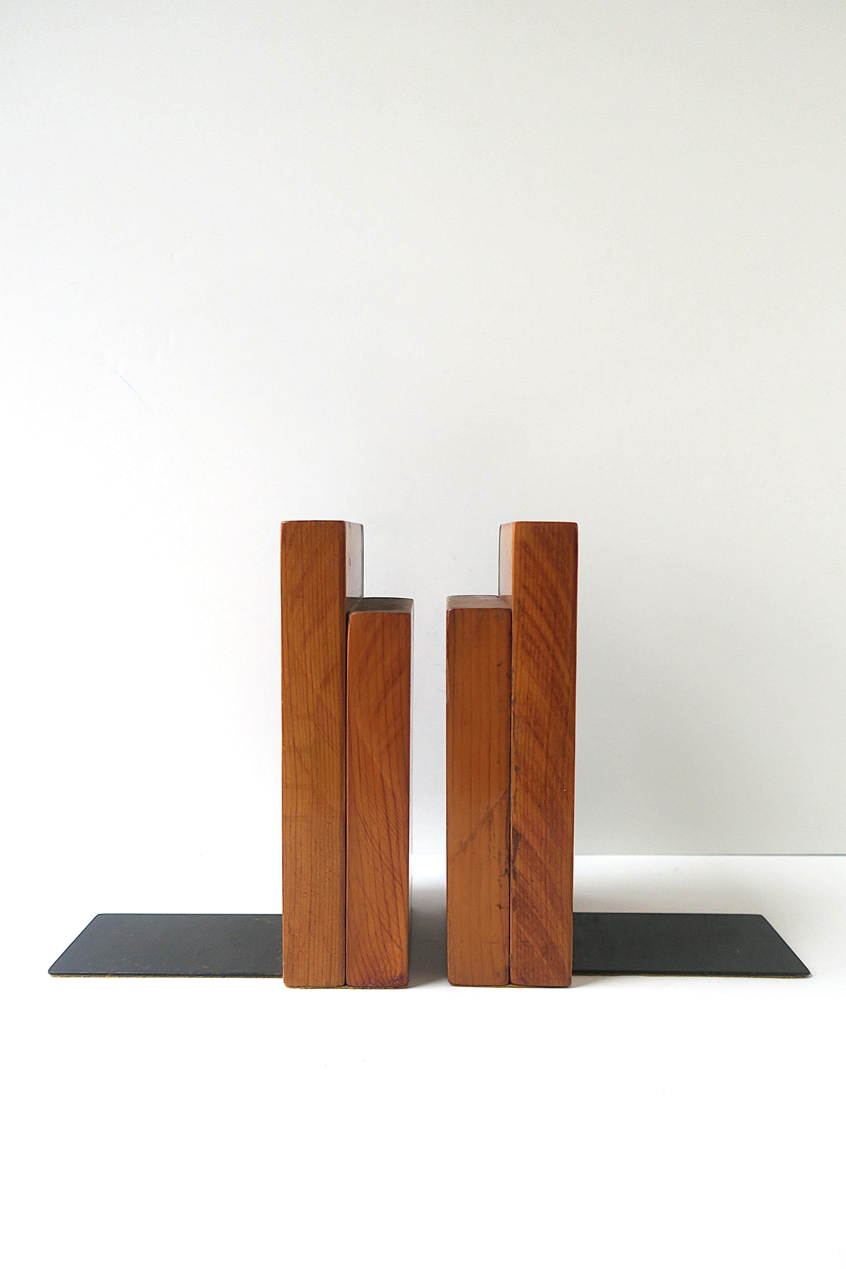 Sujetalibros de madera de roble, Pareja en venta 4