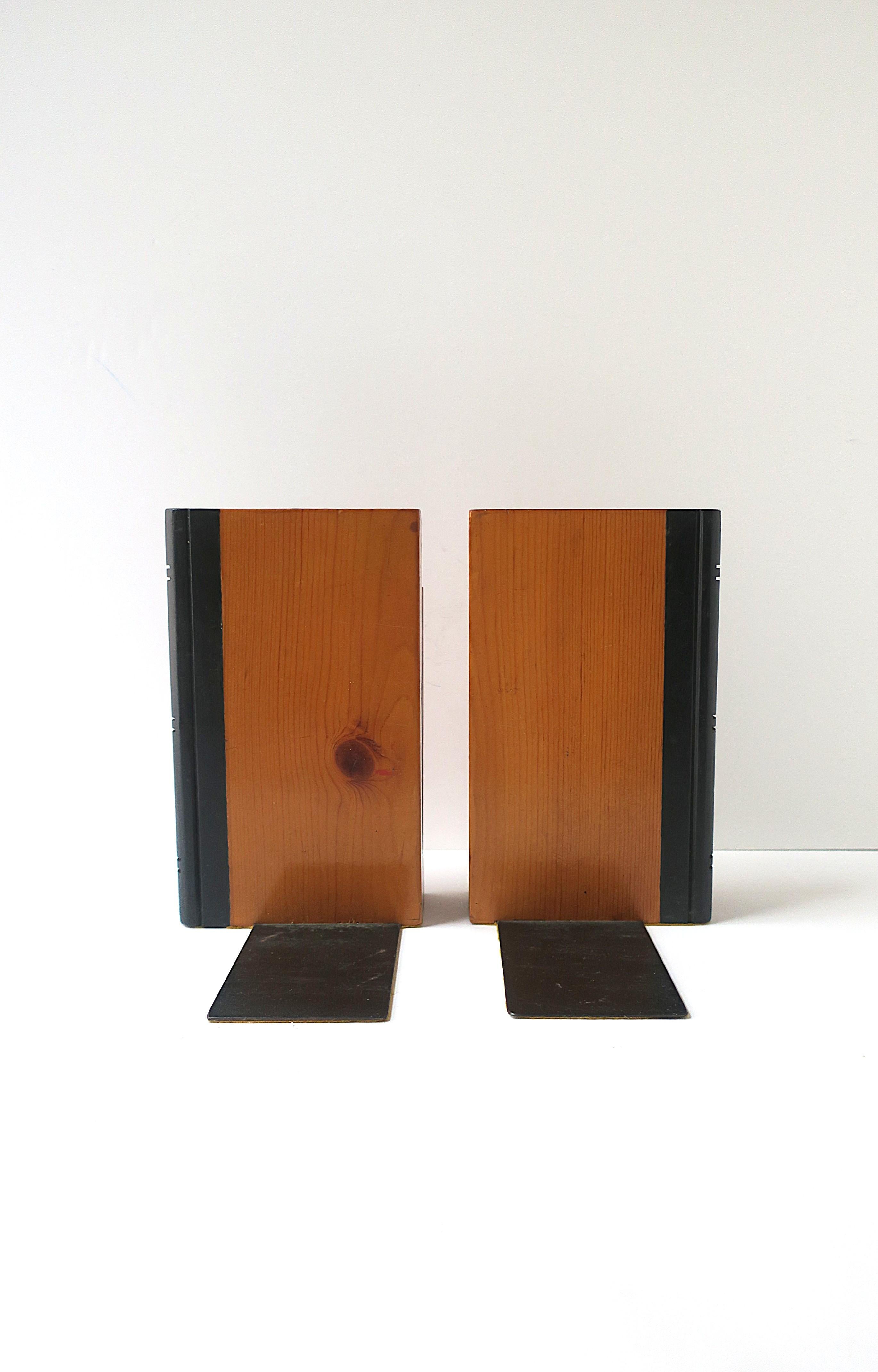 Sujetalibros de madera de roble, Pareja en venta 3