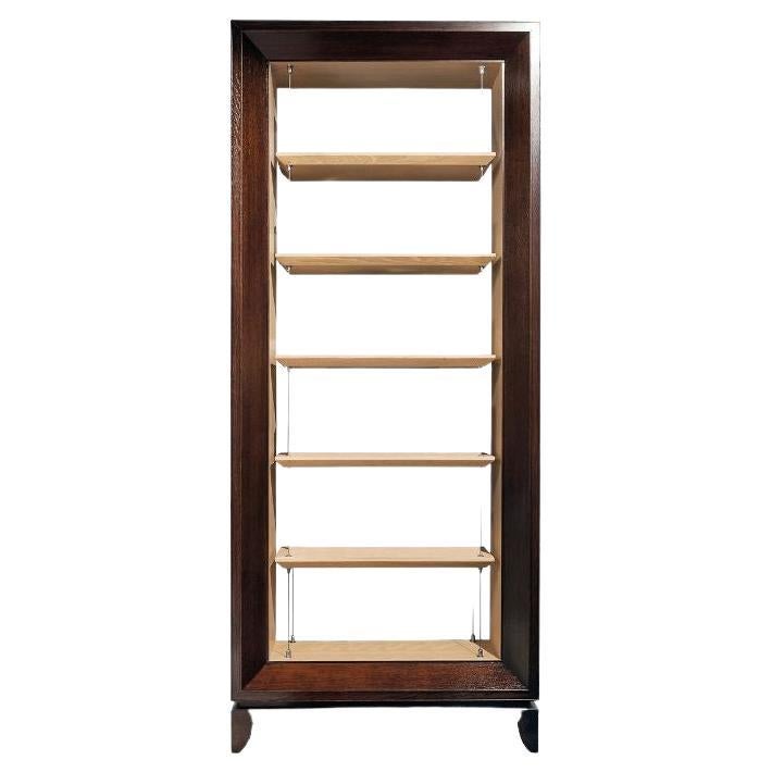 Oak Wood Bookcase For Sale