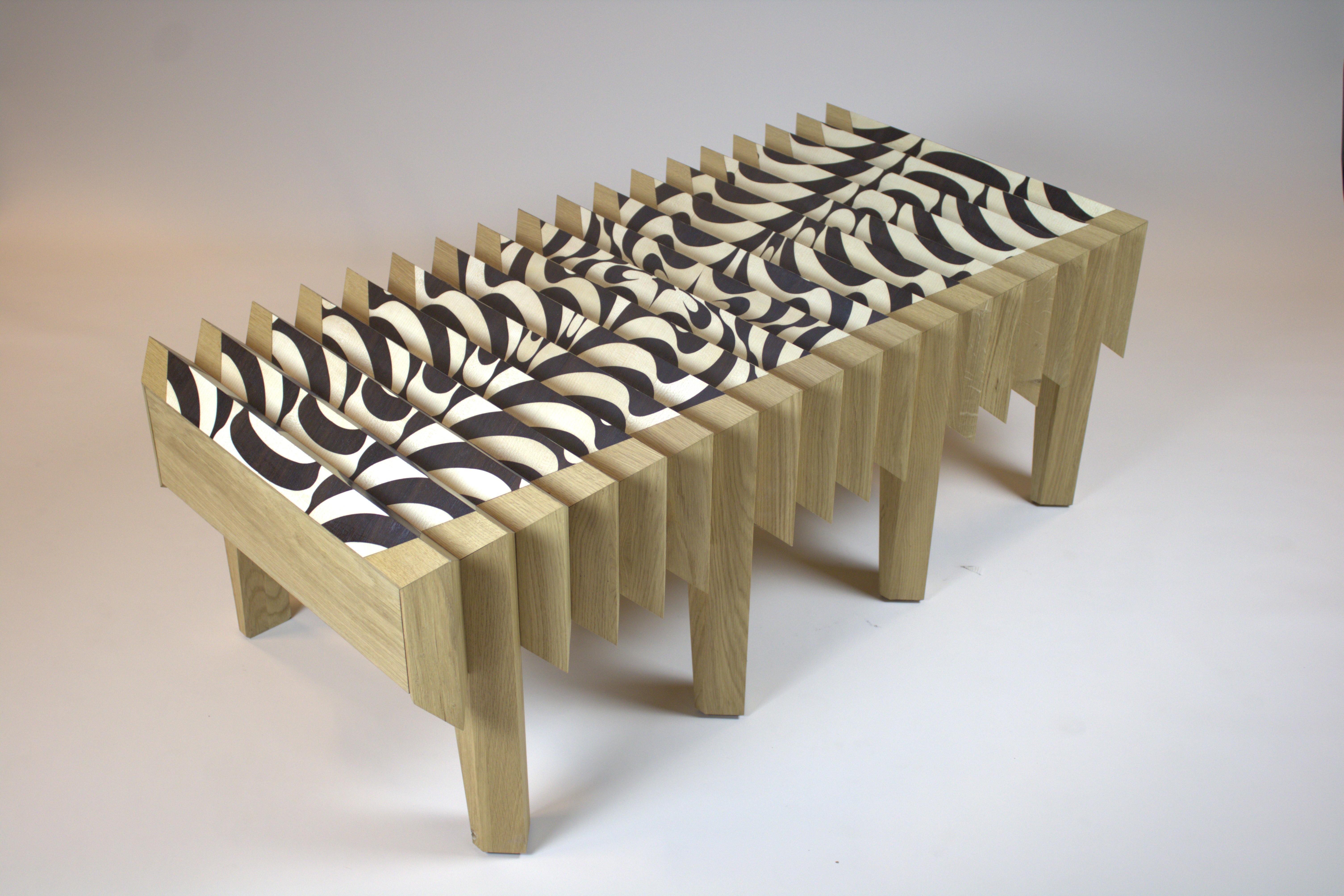 Contemporary Oak Wood Coffee Table The Netherlands By Sordile For Sale