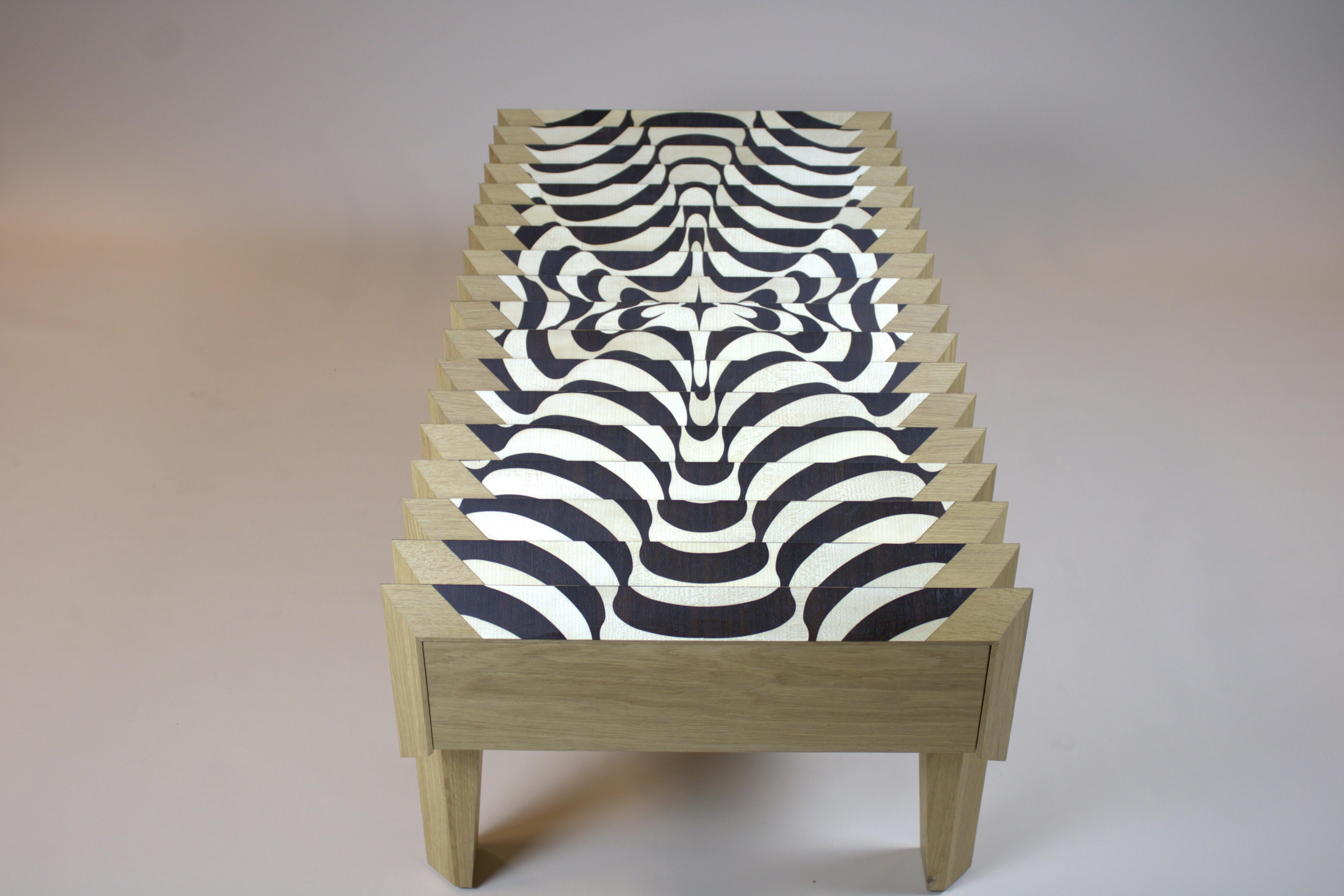 Ebony Oak Wood Coffee Table The Netherlands By Sordile For Sale