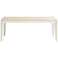 Oak Wood MiMi Bench White by Miduny, Made in Italy