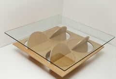 Oak Wood Moonsky Coffee Table by Ana Volante Studio