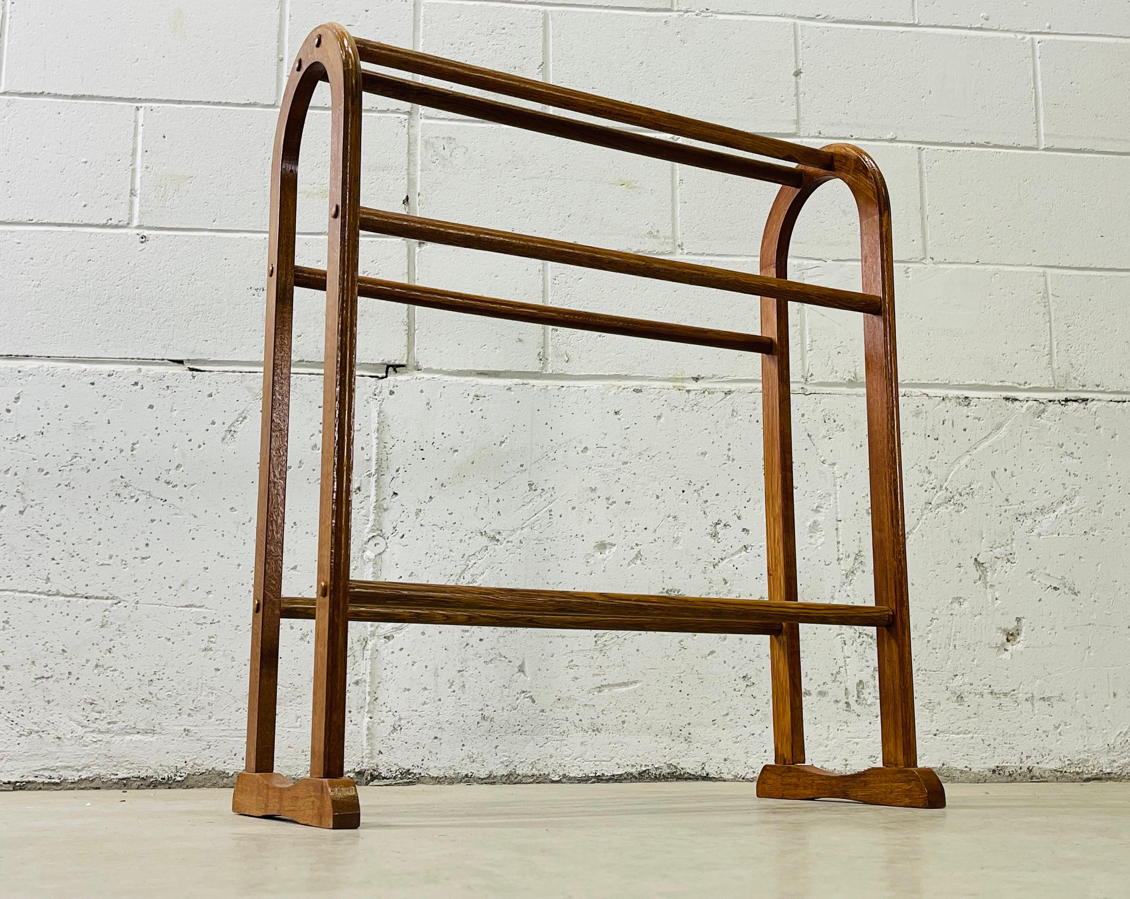 Porte-couettes en bois de chêne 2