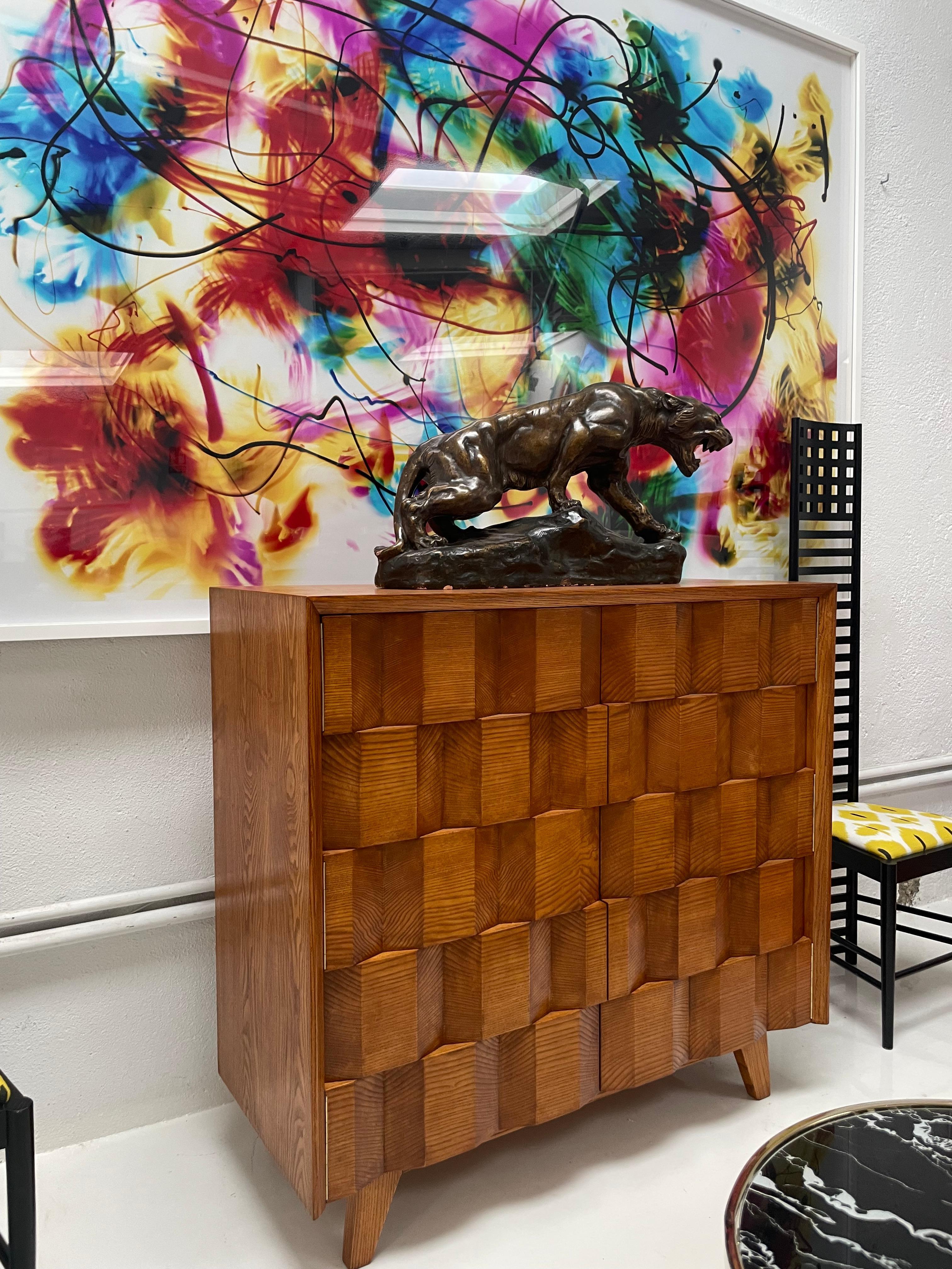 Oak wood sideboard designed by L.A Studio, Italian Bar im Angebot 2