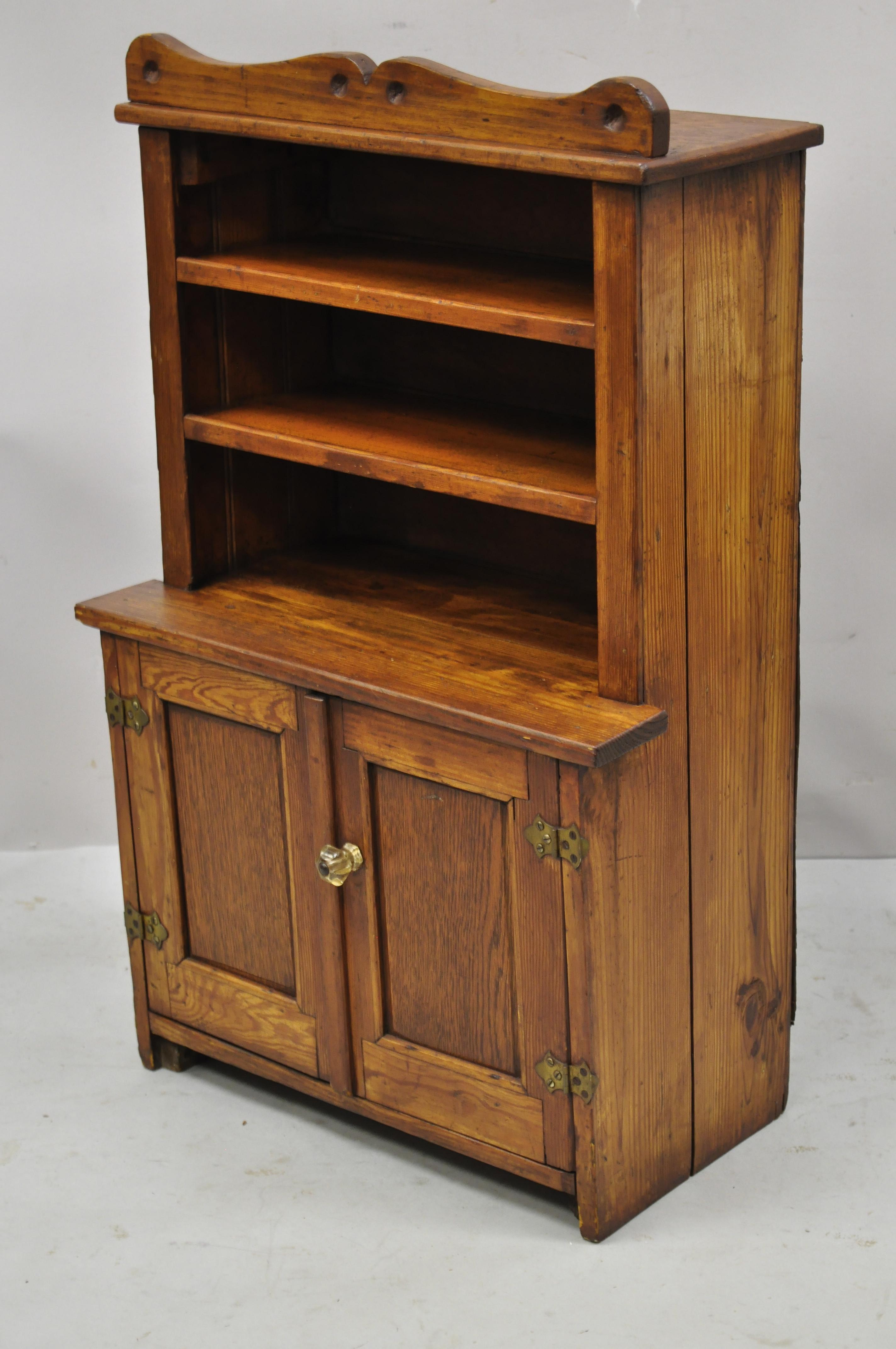 small oak cabinet
