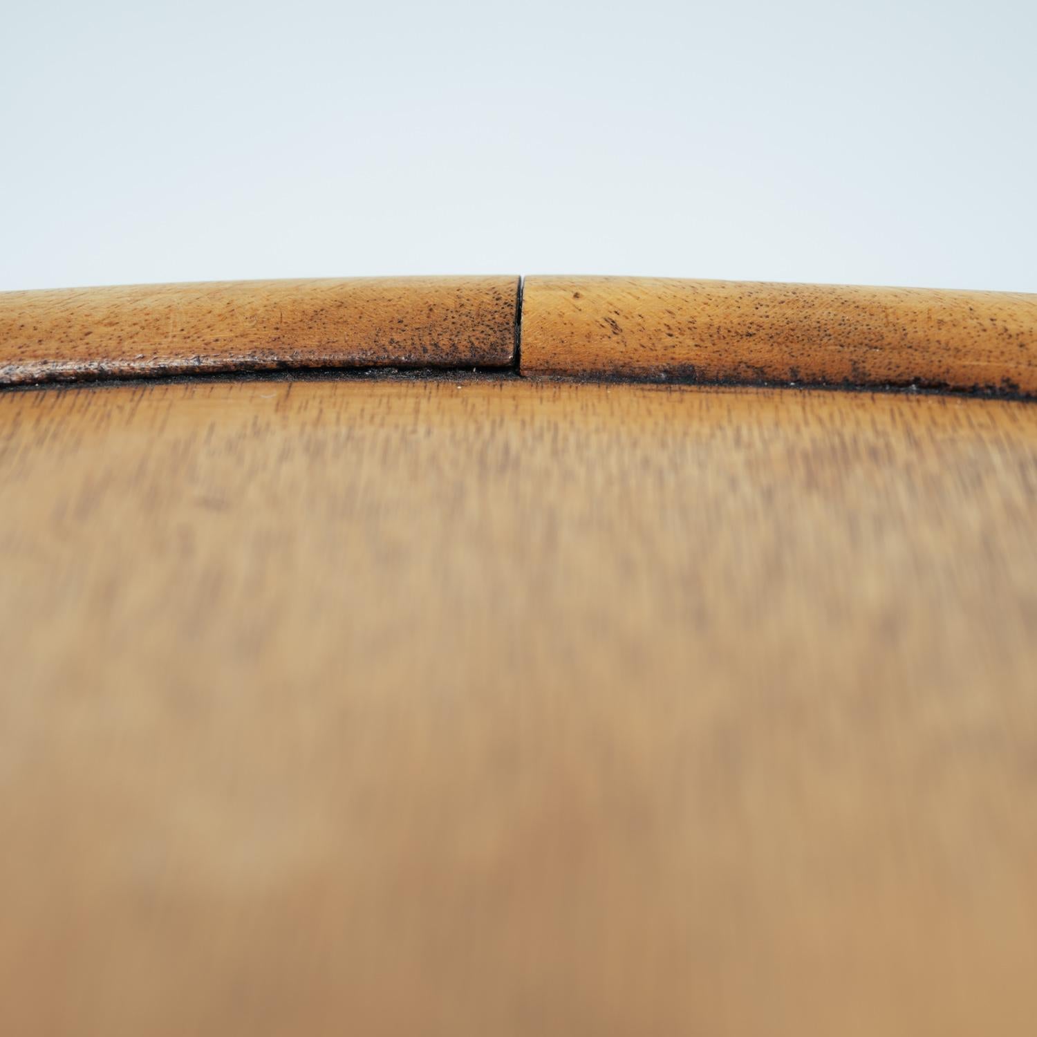 Early 20th Century Oak wooden round Art Deco Nesting tables Amsterdam School, 1920, The Netherlands For Sale