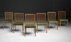 Oak & Wool Dining Chairs, Denmark circa 1970