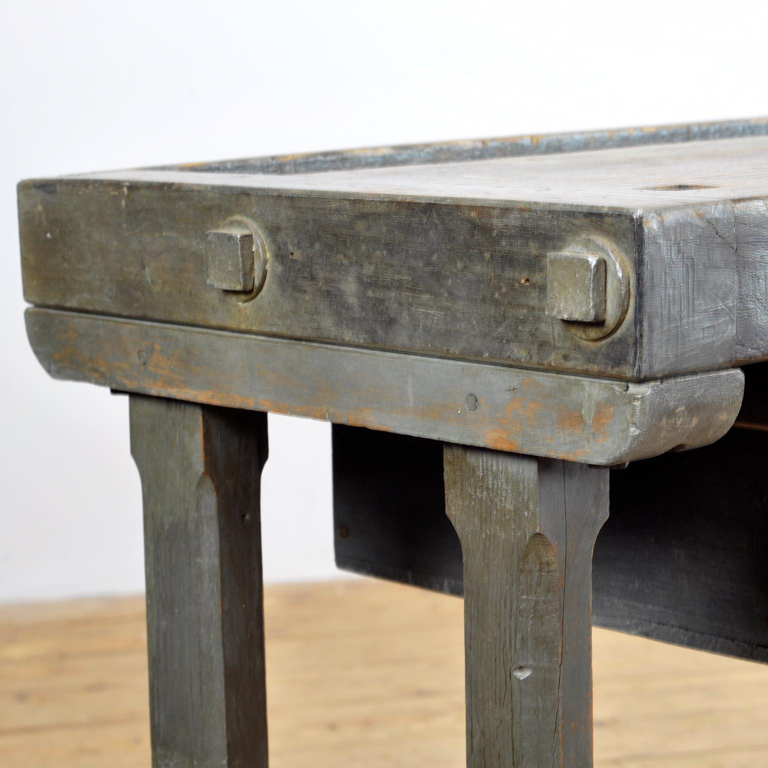 Oak Workbench, circa 1920 8