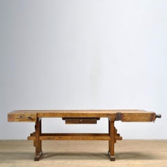 Oak workbench, circa 1920