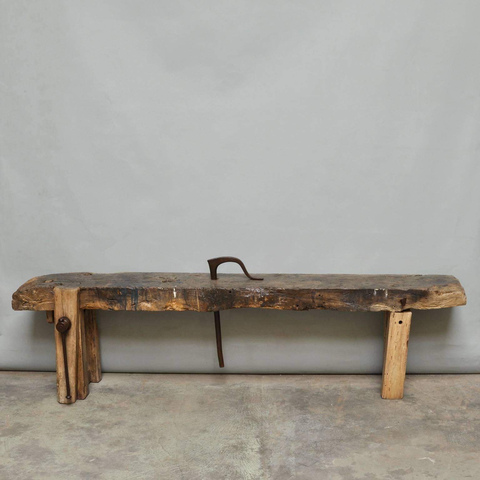 oak work table