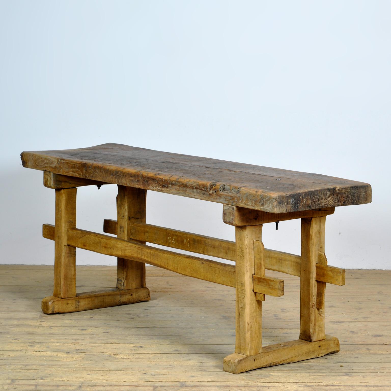 French Oak Worktable, circa 1930 For Sale