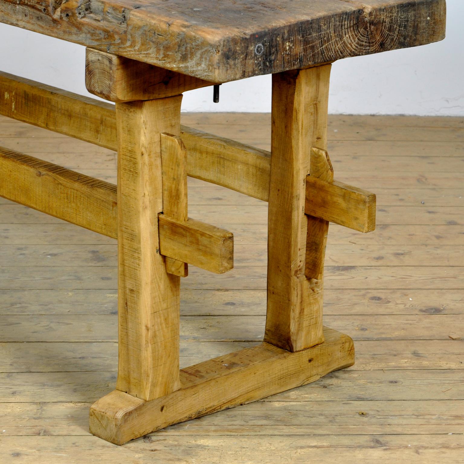Oak Worktable, circa 1930 In Good Condition For Sale In Amsterdam, Noord Holland