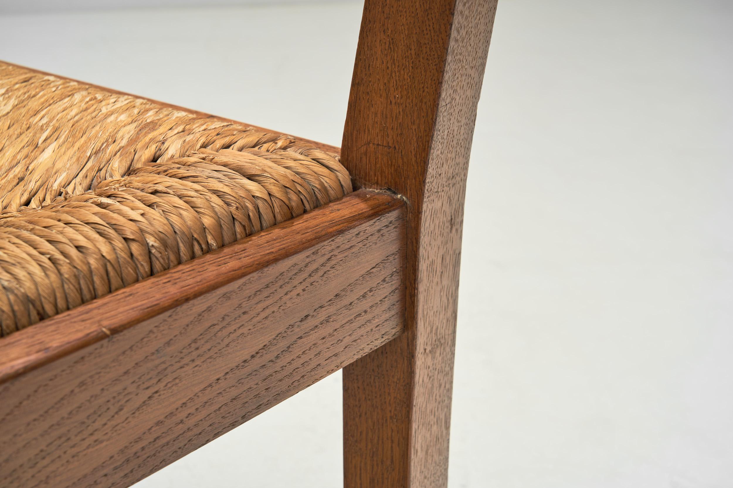 Oak Worpsweder Armchair by Willi Ohler for Erich Schultz, Germany 1920s For Sale 7