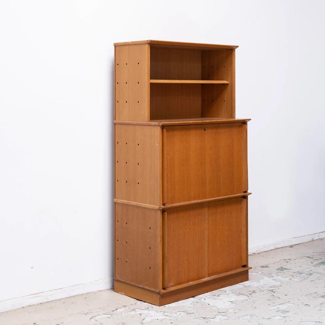 Français Oak Writing Bureau by Didier Rozaffy for Oscar en vente