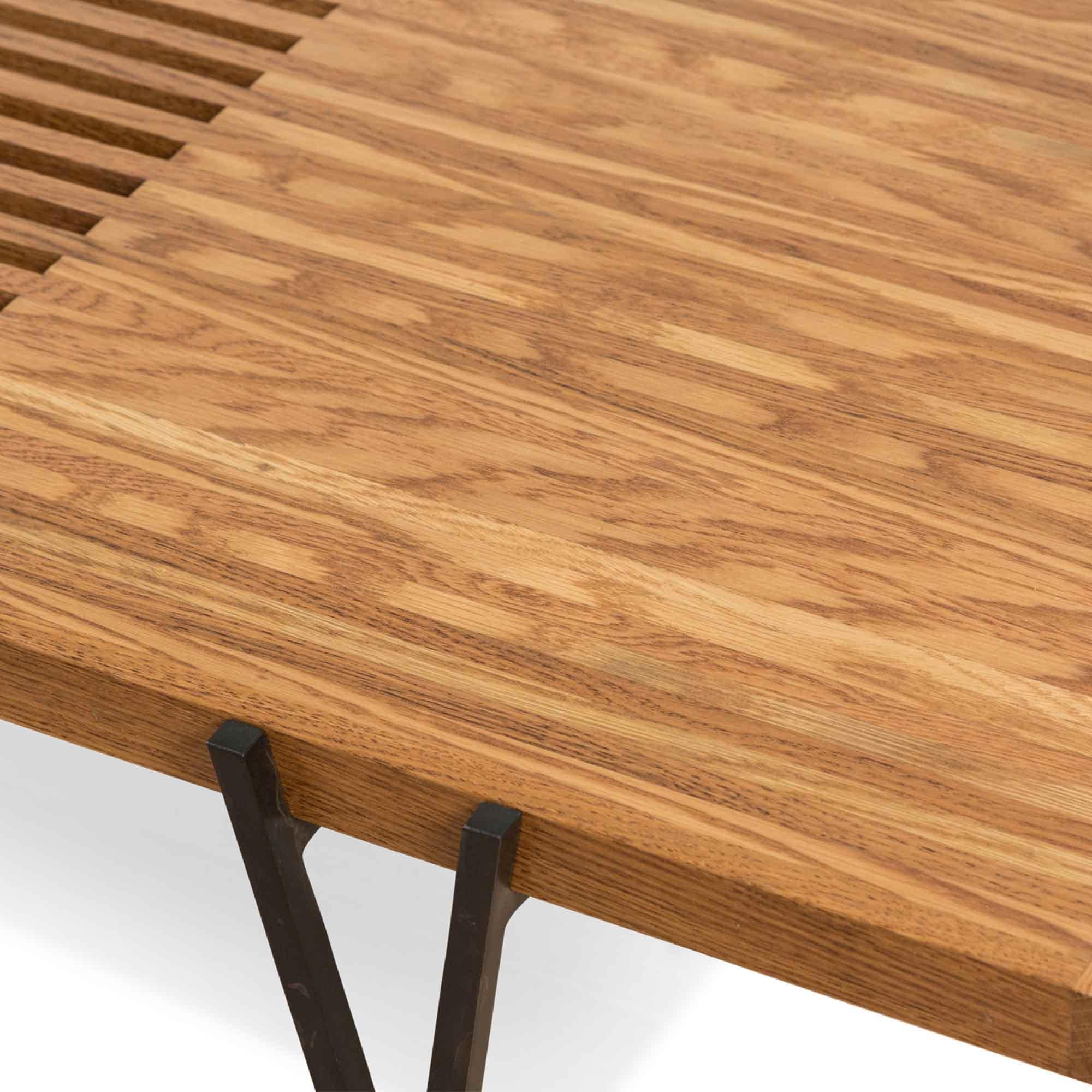 American Oak Y-Leg Coffee Table by Lawson-Fenning For Sale