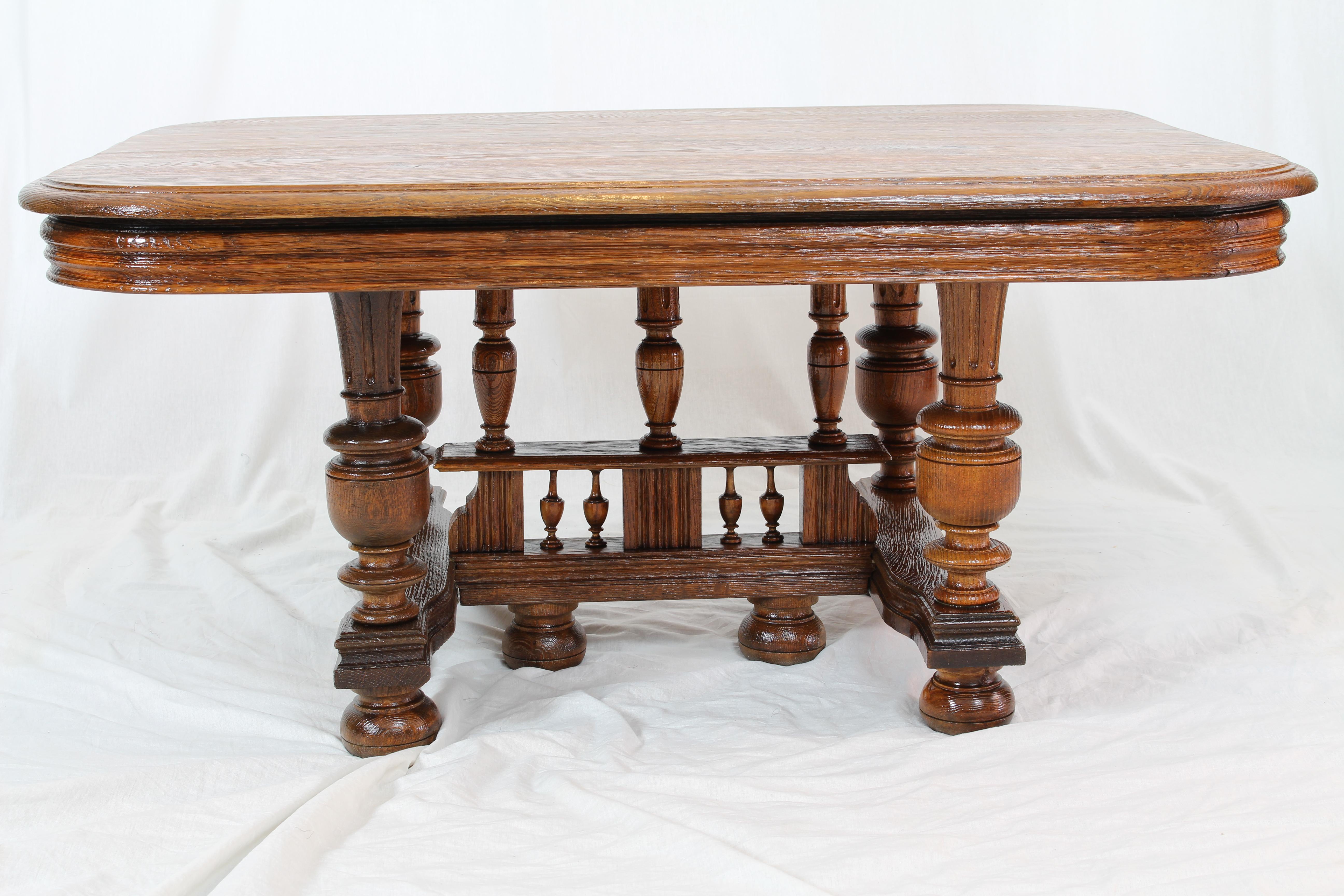 French Oakwood Henry Deux Couch Table from France, circa 1880 For Sale