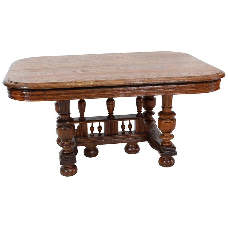 Oakwood Henry Deux Couch Table from France, circa 1880 For Sale at 1stDibs