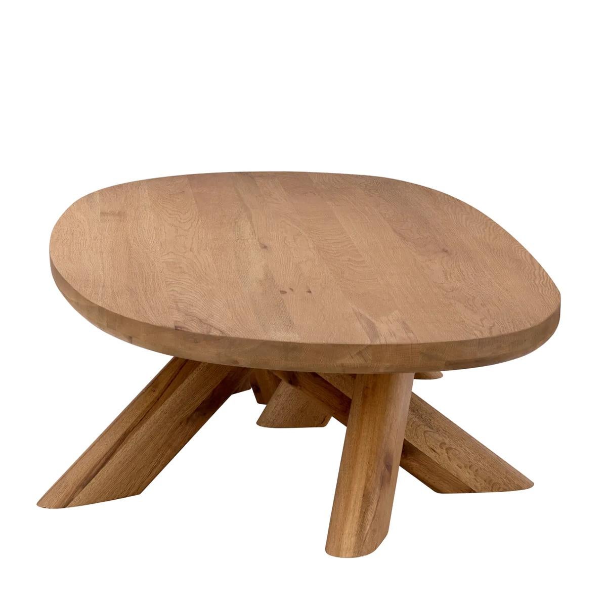 Hand-Crafted Oaky Coffee Table For Sale