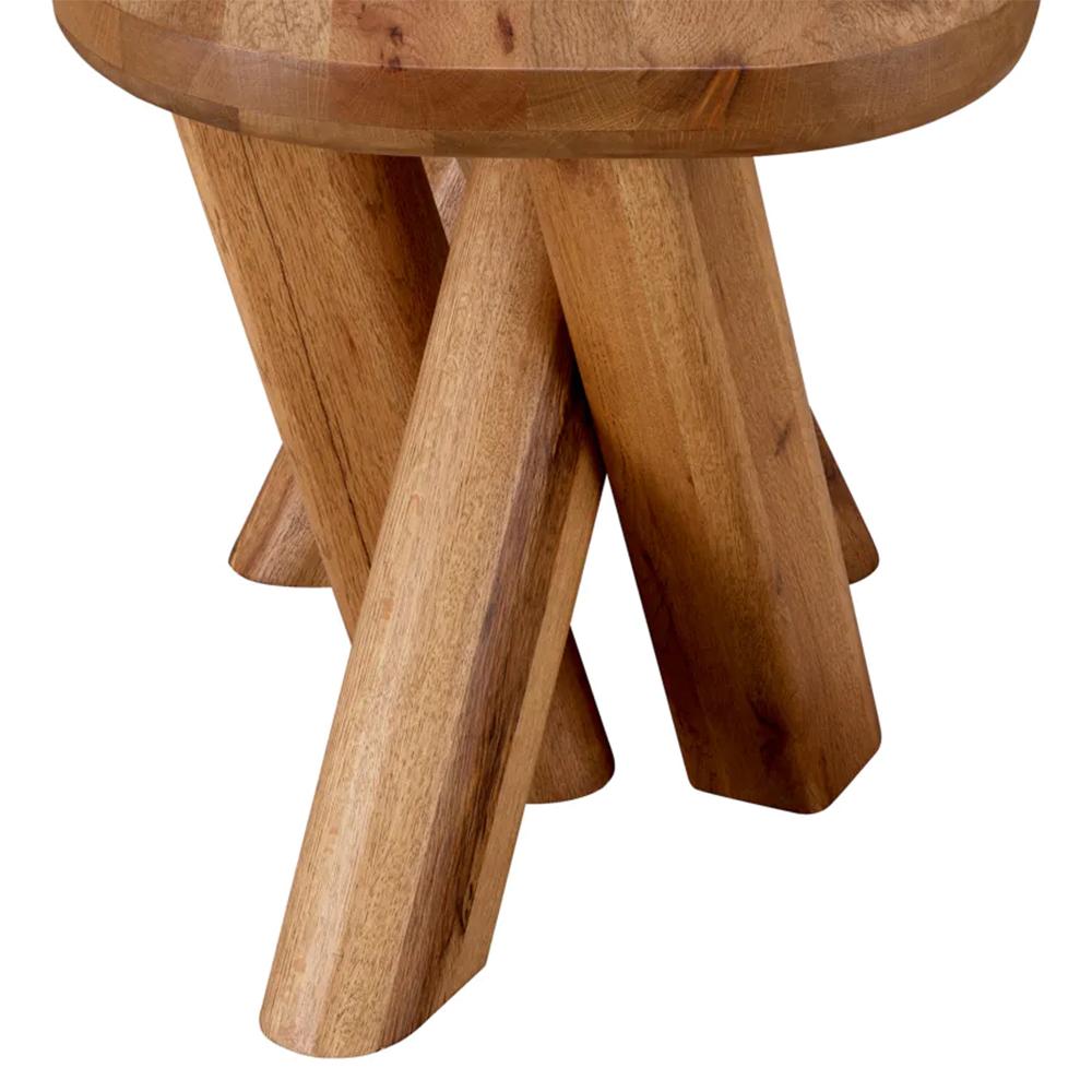 Oaky Side Table For Sale 3