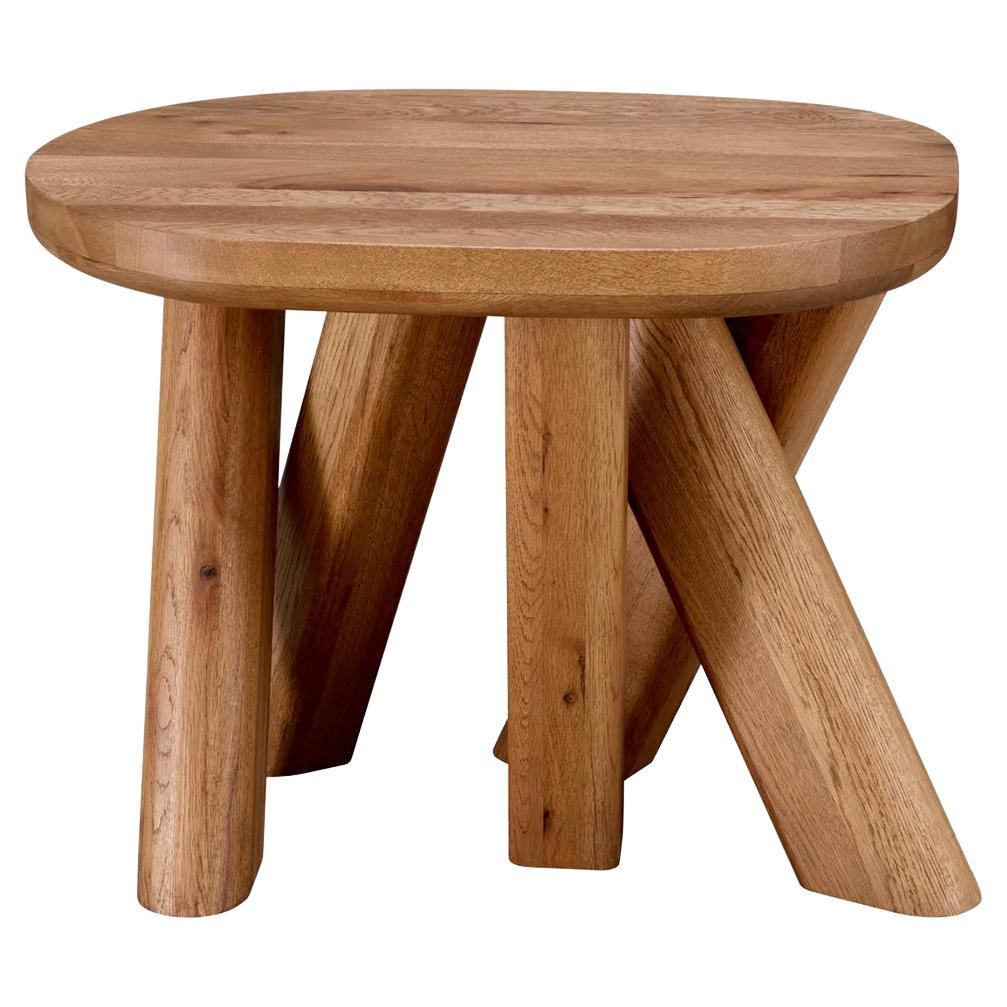 Oaky Side Table For Sale