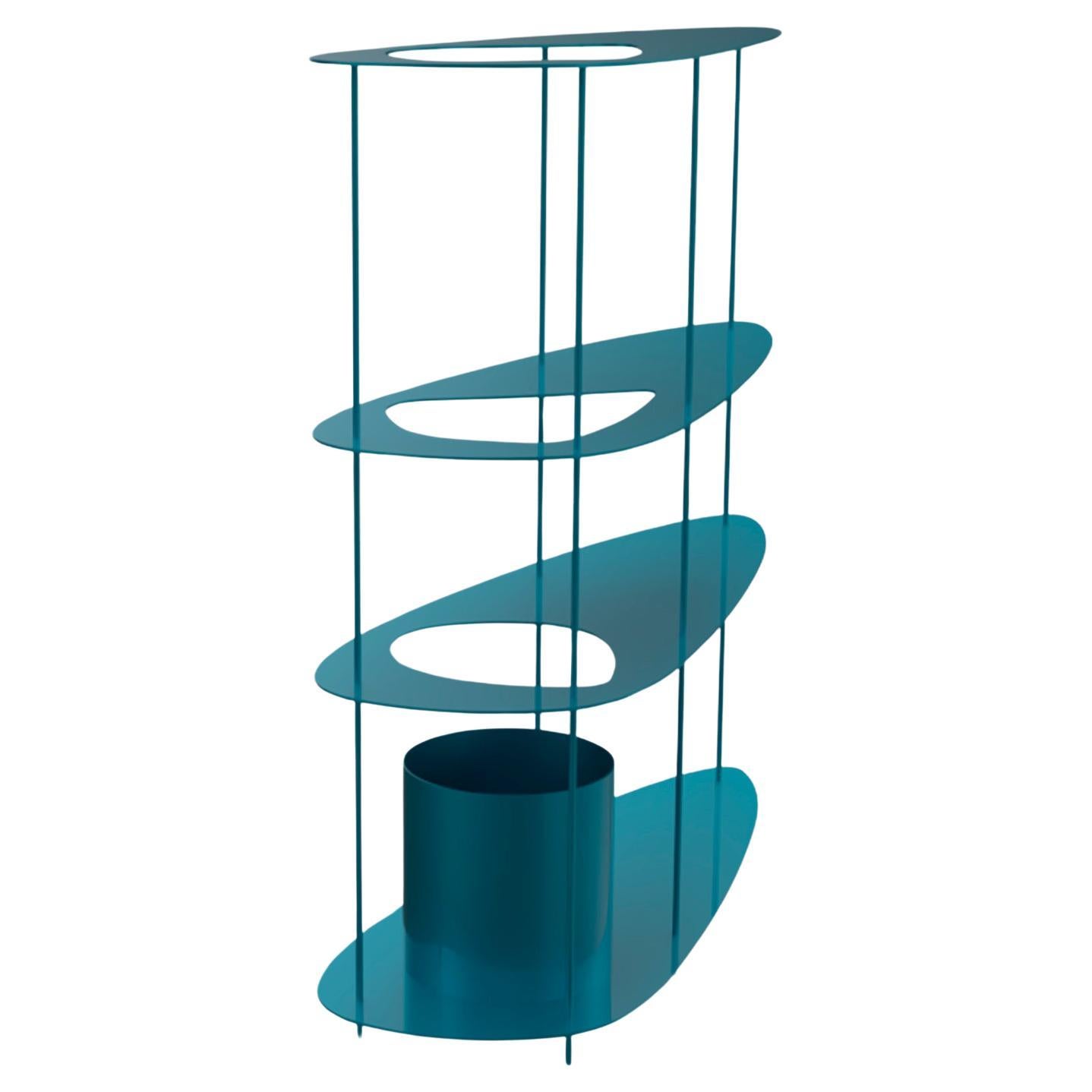 Console Oasi en bleu aluminium de William Mulas en vente