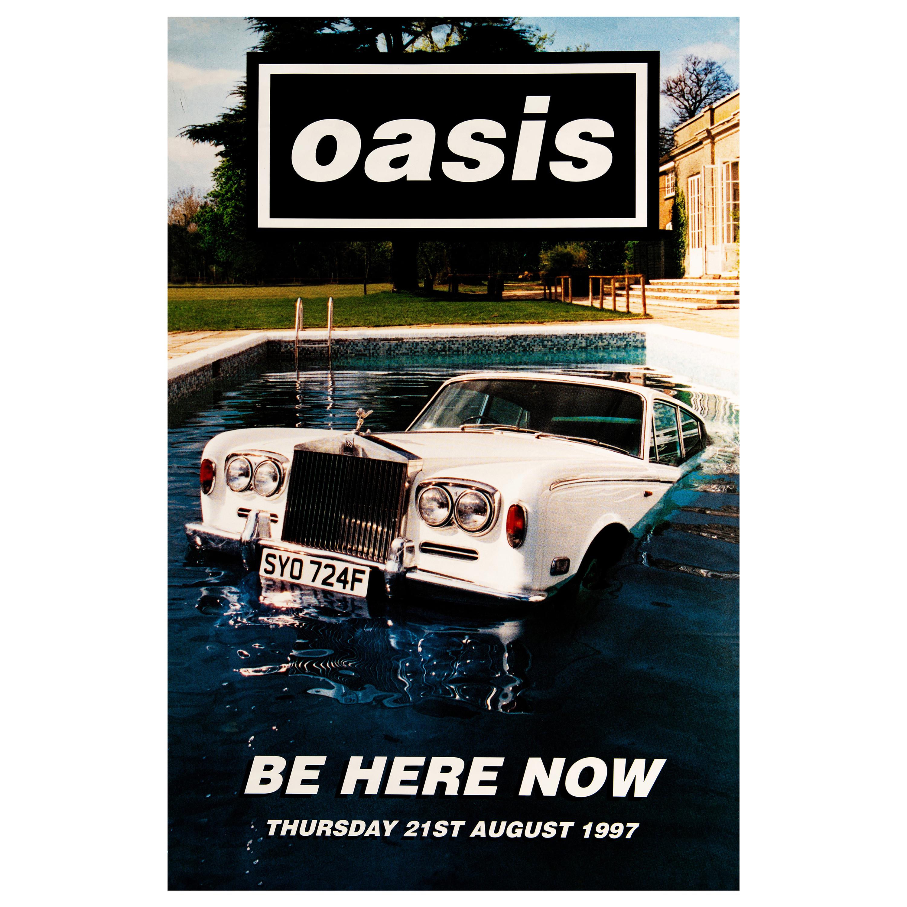 Oasis 'Be Here Now' Original UK Album Promo Poster, 1997