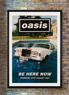 Oasis 'Be Here Now' Original UK Billboard Album Promo Poster, 1997