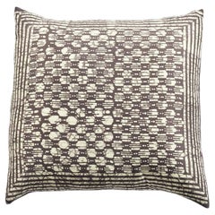 Oasis Charcoal Silk Pillow
