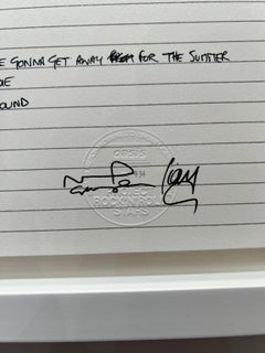 Champagne Supernova - Oasis Song lyrics - Framed, Liam and Noel Gallagher