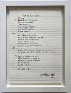 Don't Look Back in Anger - Oasis Song lyrics - Framed, Liam and Noel Gallagher