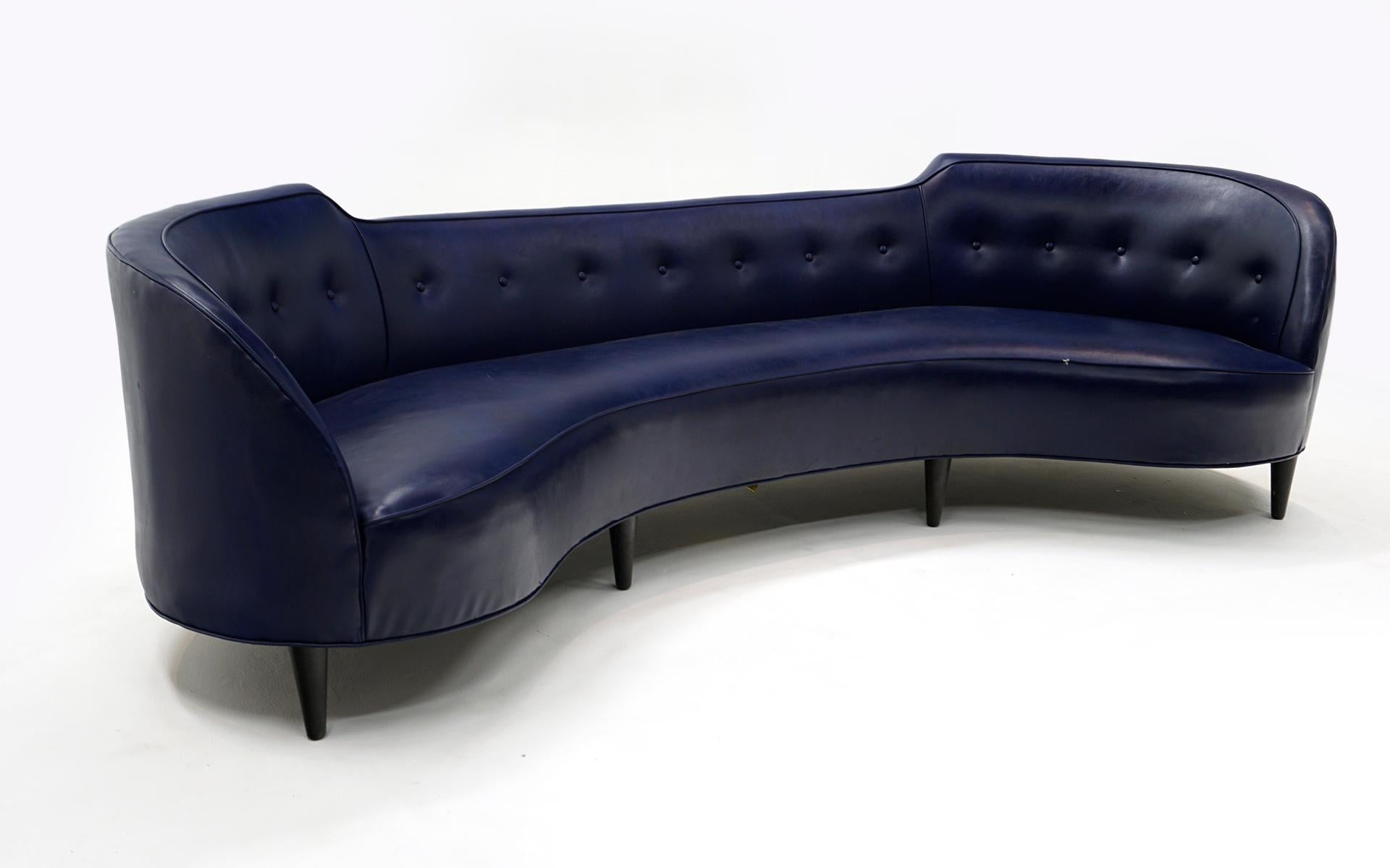 Mid-Century Modern Sofa Oasis par Edward Wormley pour Dunbar.  Très rare.  Prix pour le remeublement. en vente