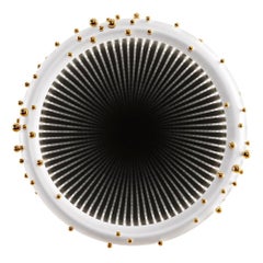 Oasis White Mirror with Infinity Lights and Brass Balls by Richard Hutten