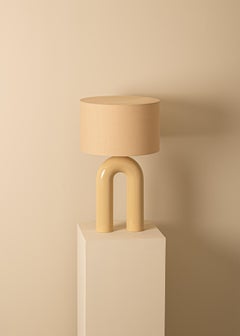Oat Ceramic Arko Table Lamp by Simone & Marcel
