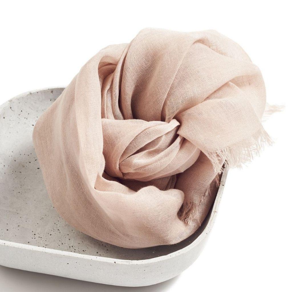linen scarves made in italy