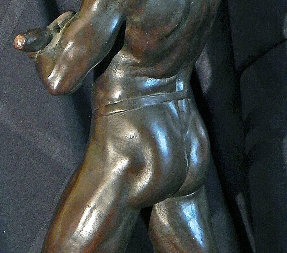 Sculpture de soldat nu de la République de Weimar « Hommage de loyauté », très rare, 1925 2
