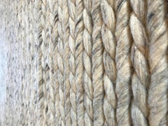 Oatmeal Braided Wool Area Rug