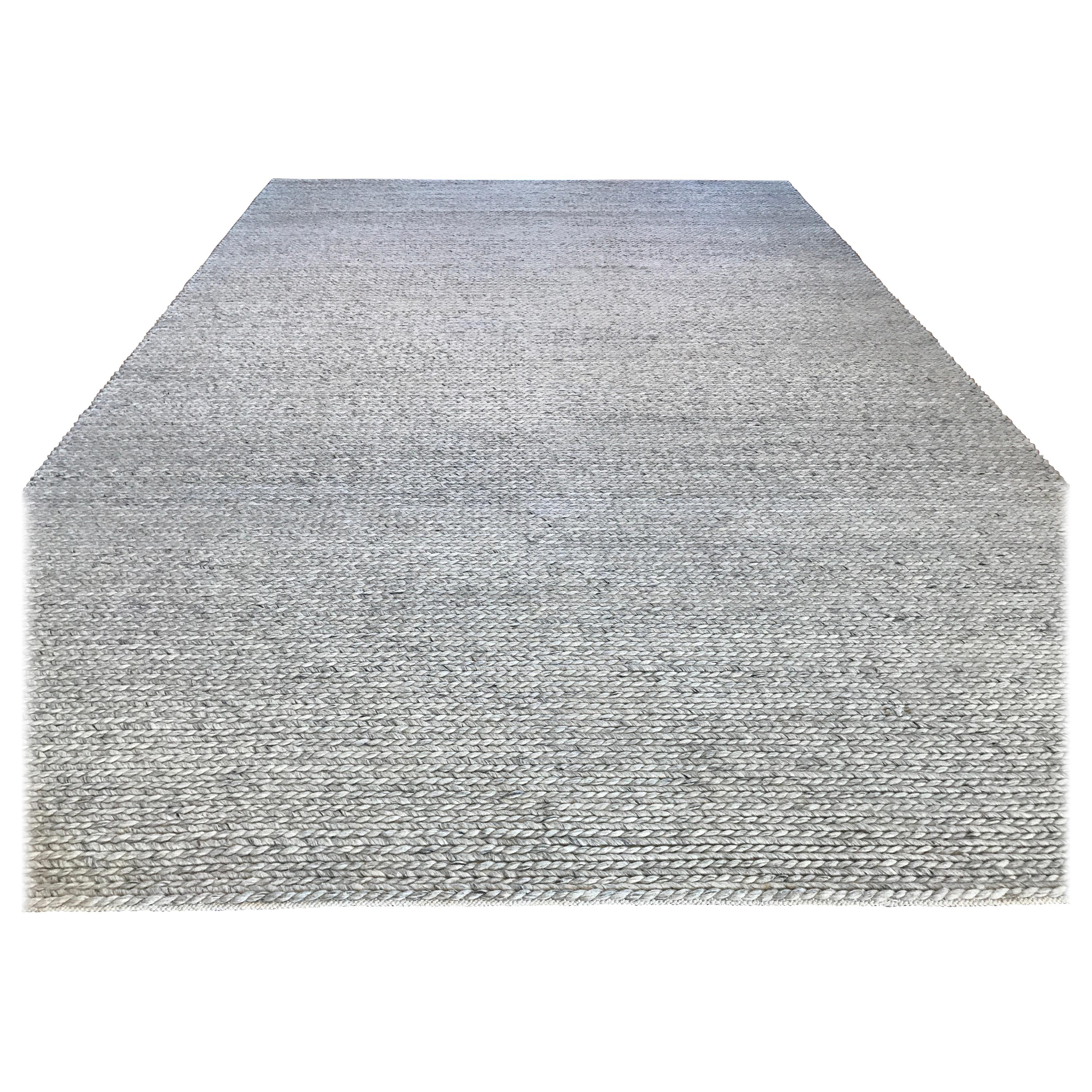 tapis laine tressee