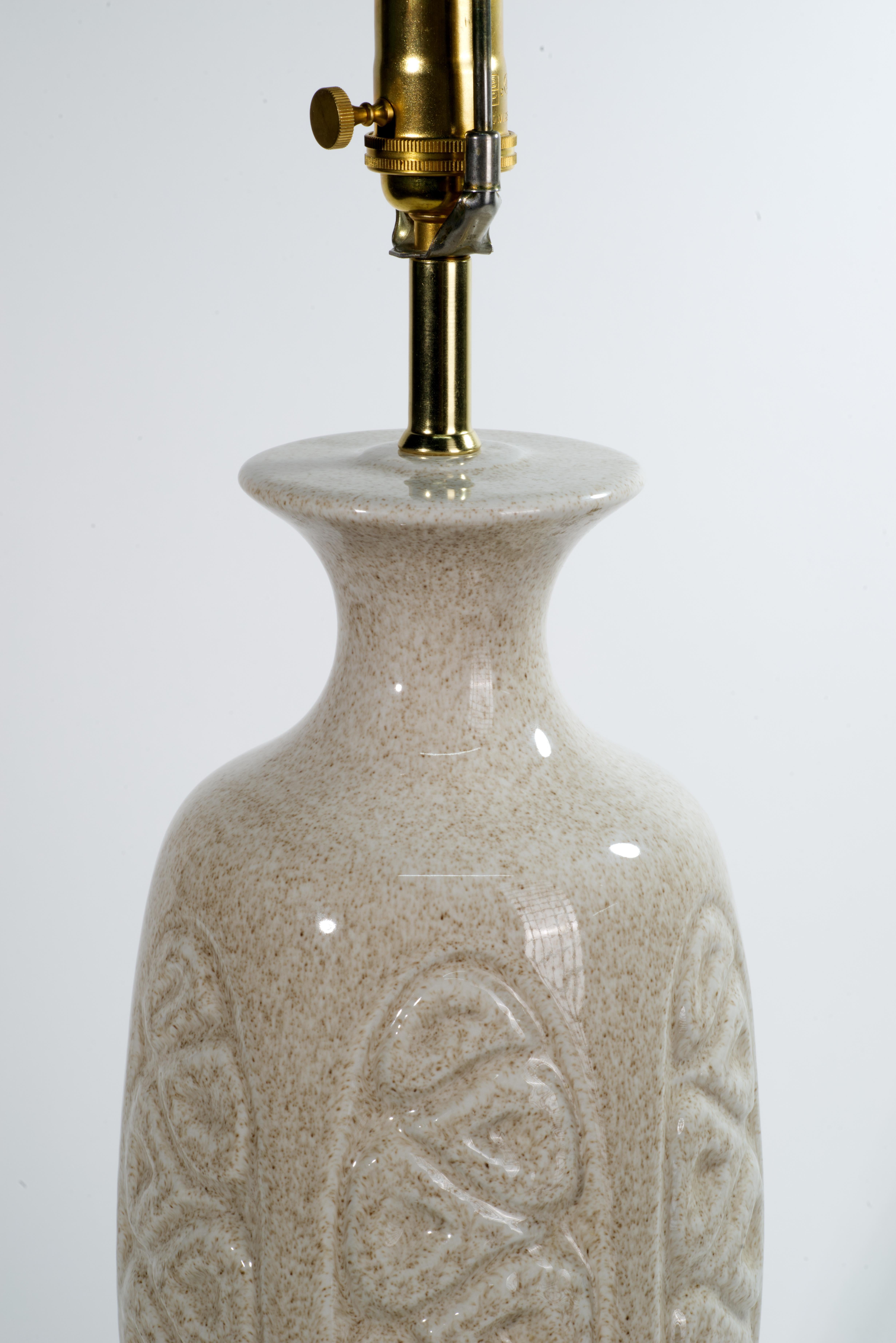 Poteries Lampe de table sculpturale, Allemagne de l'Ouest en vente