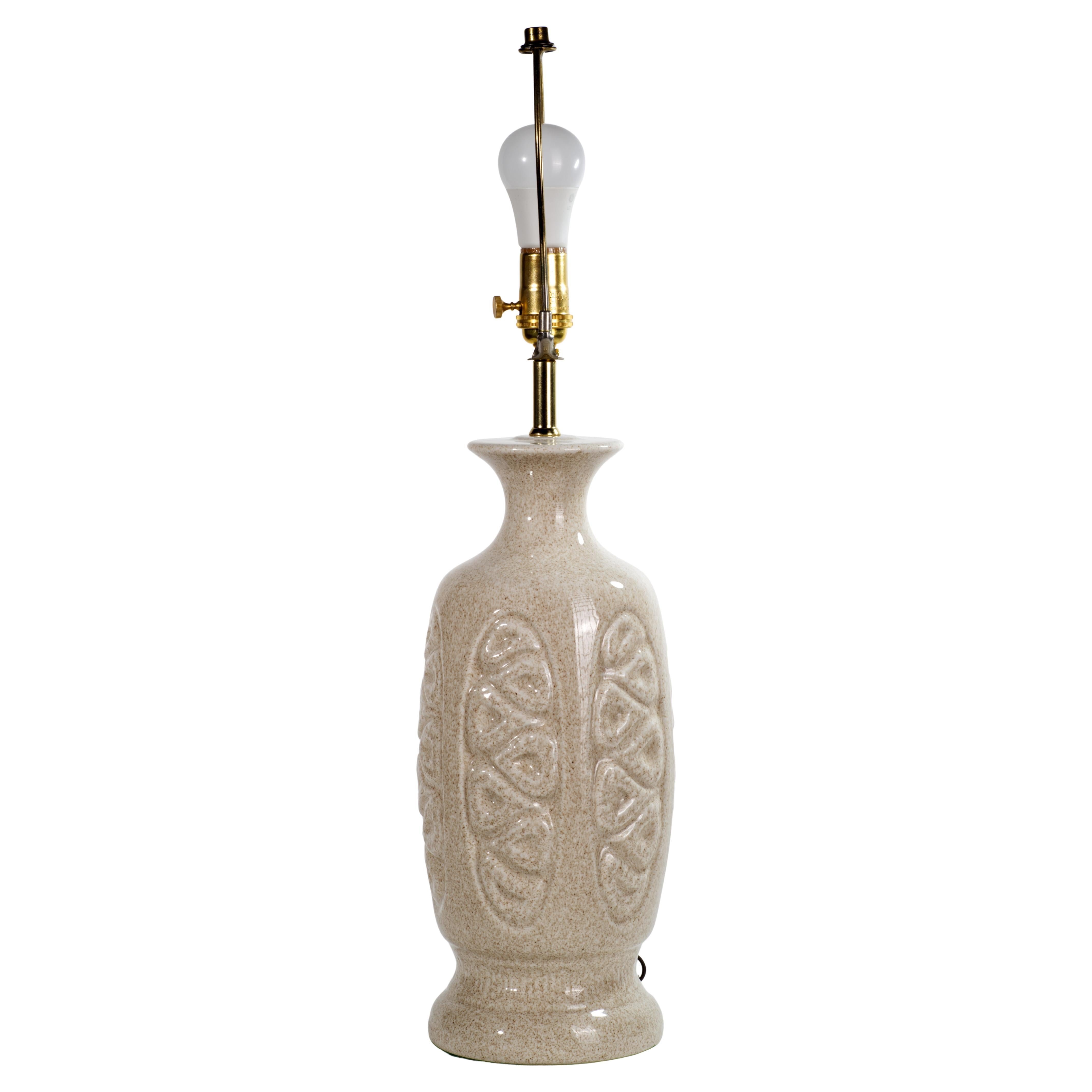 Lampada da tavolo scultorea in ceramica, Germania Ovest