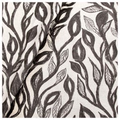 Oatmeal Linen, Khovar Collection, Leaf (Fabric by the yard)