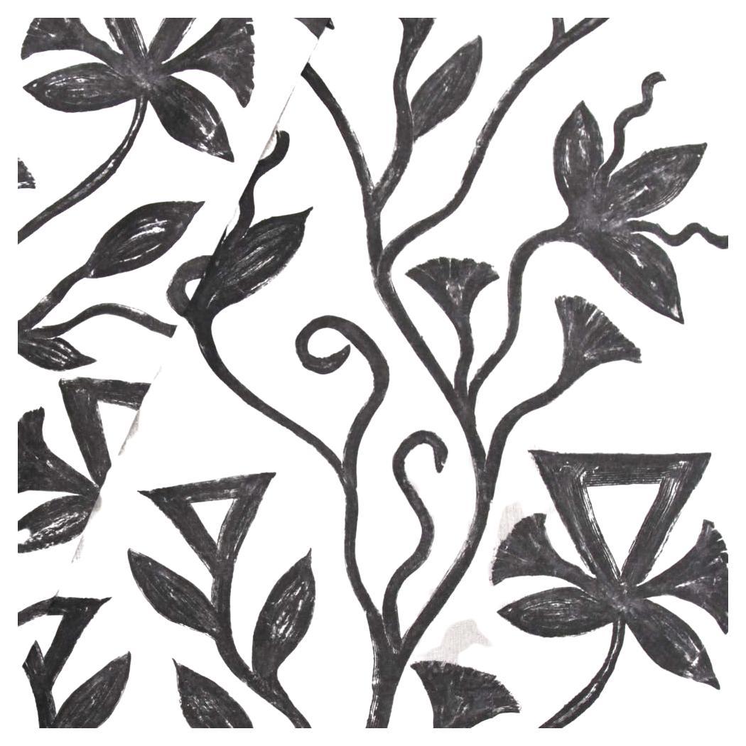 Lin avoine, Collection Khovar, Vigne (Tissu au mètre) en vente