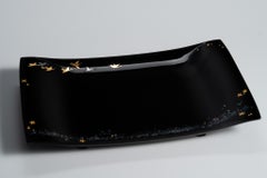 Oba Shogyo Hyomon Gold and Silver Bird Kanshitsu Tray